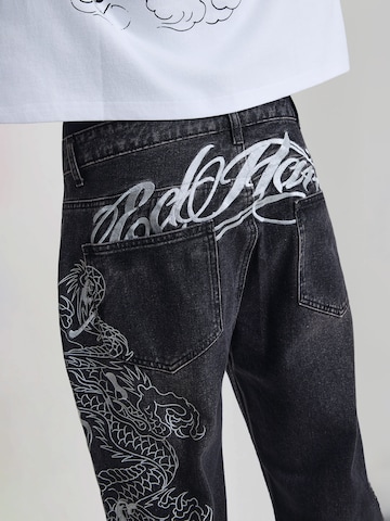 Ed Hardy - Loosefit Calças de ganga em preto