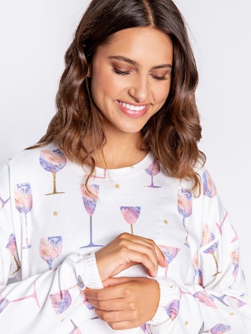 PJ Salvage Schlafshirt 'Wineful Life' in Weiß