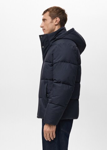 MANGO MAN Winter Jacket 'Ford' in Blue