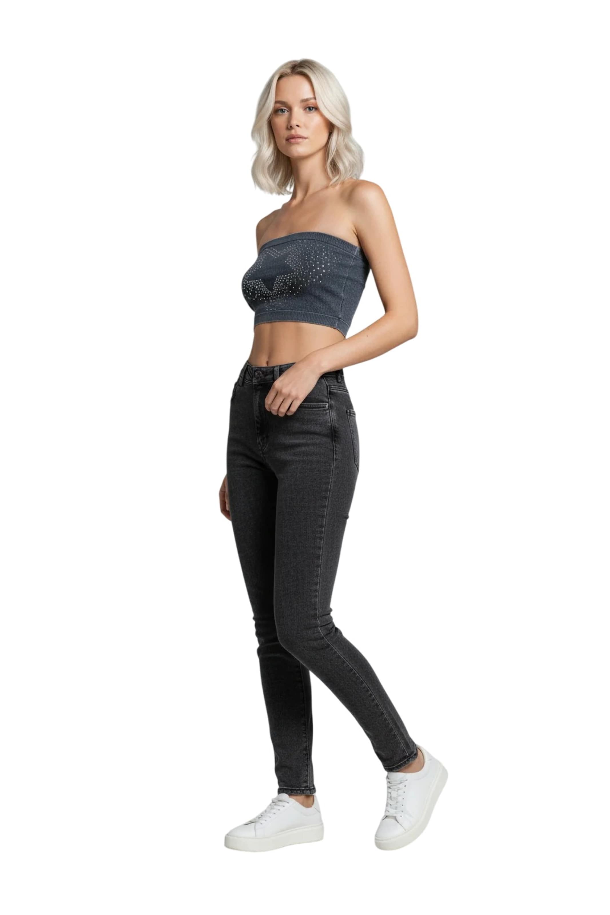 No Matter What Top in Grijs