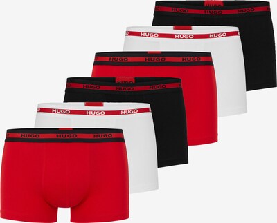 HUGO Boxers en rouge / noir / blanc, Vue avec produit