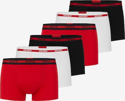 HUGO Red Boxers en rouge / noir / blanc, Vue avec produit
