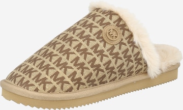 MICHAEL Michael Kors - Pantufa 'JANIS' em bege: frente