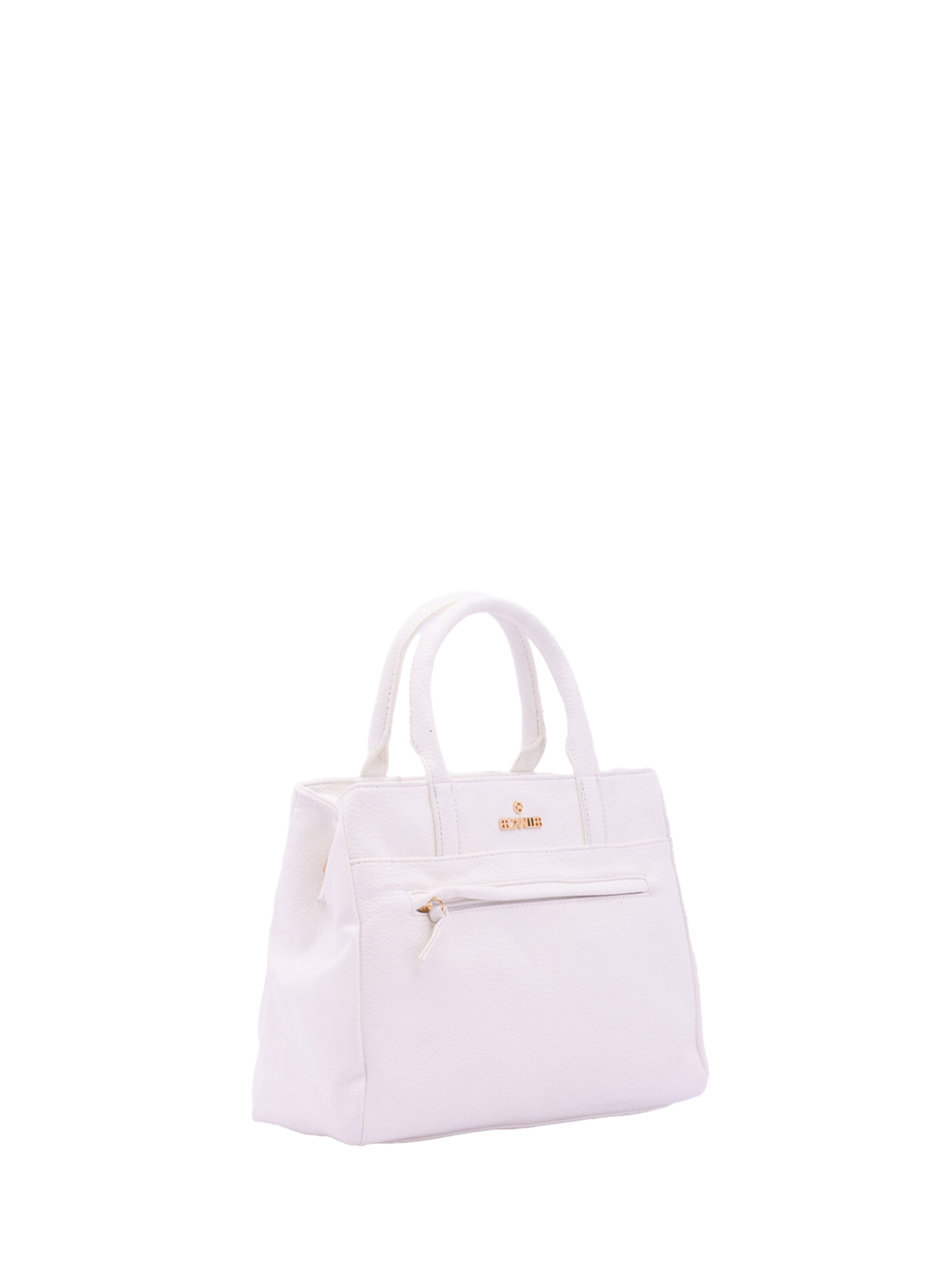 Borsa a mano 'Borsa a Mano Donna B Cavalli Ecopelle Zip - 30x22x10 cm' di B. Cavalli in bianco