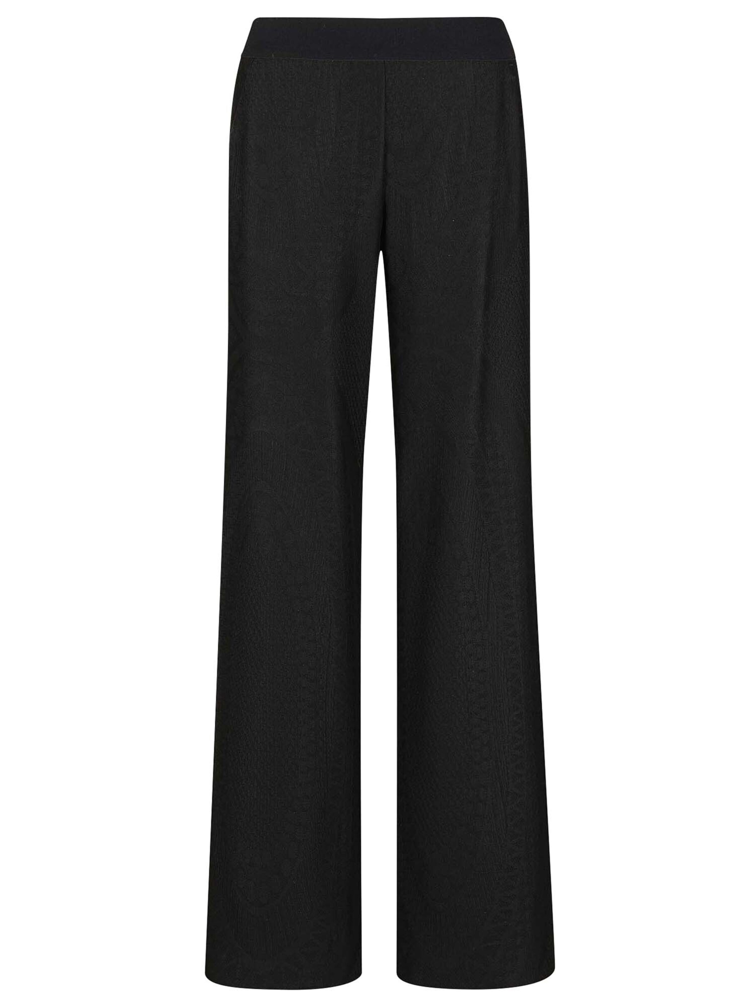Wide Leg Pantalon MADELEINE en noir : devant