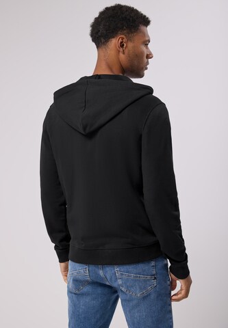 Street One MEN Zip-Up Hoodie in Black