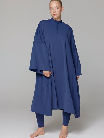 SIYA Swimwear T-Shirt Badeanzugkleid 'Cover-up' in Blau: Vorderseite