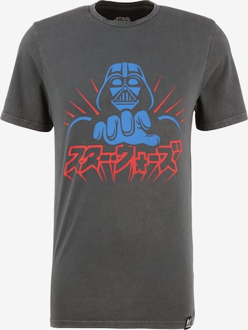 Recovered Shirt 'Star Wars Vader Japanese' in Grijs: voorkant