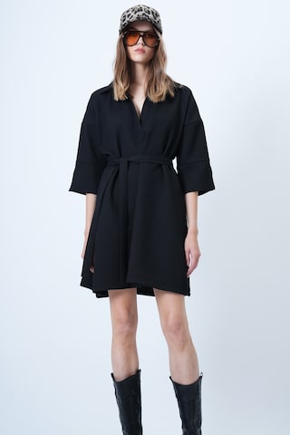 Trend Alaçatı Stili Kleid in Schwarz: Vorderseite