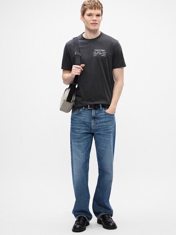 pilka Calvin Klein Jeans Marškinėliai