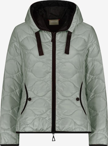 Amber & June Between-Season Jacket in Green: front