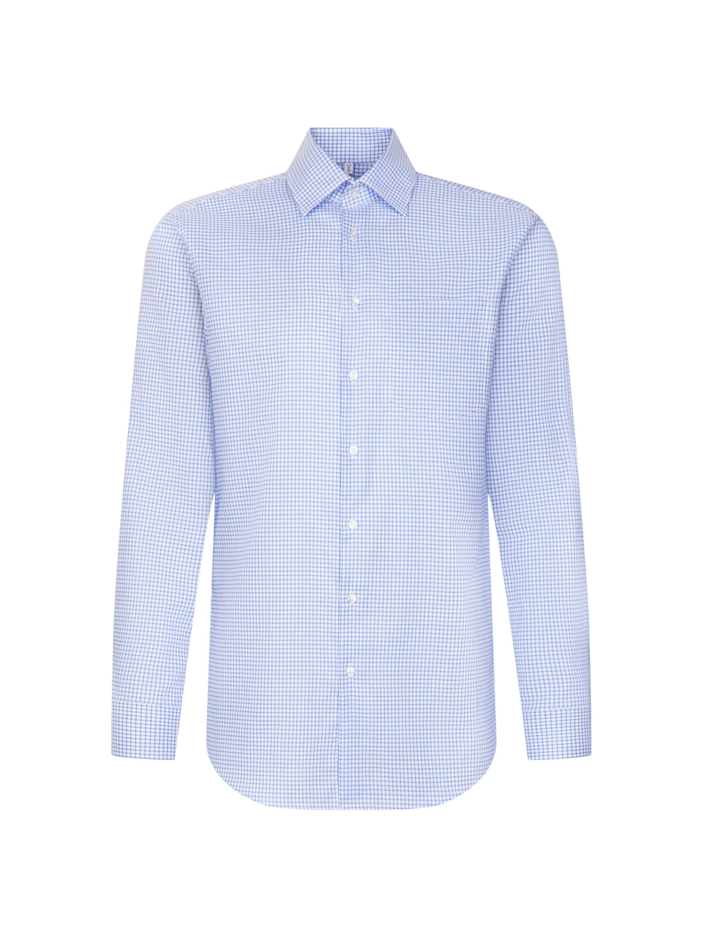SEIDENSTICKER Comfort fit Zakelijk overhemd 'Classic Essentials' in Blauw: voorkant
