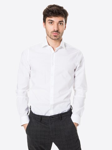 Michael Kors Slim fit Business shirt in White: front