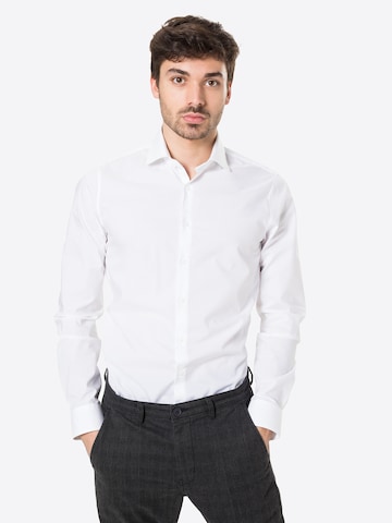 Michael Kors Slim Fit Forretningsskjorte i hvid: forside
