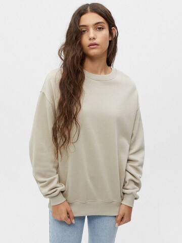 Pull&Bear Sweatshirt in Grau: Vorderseite