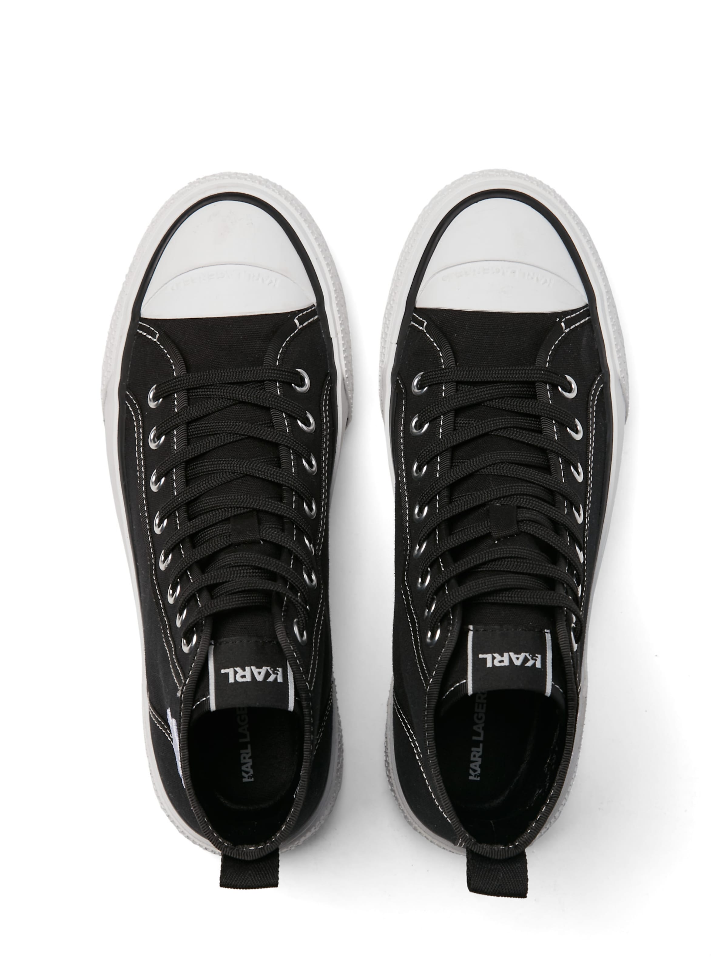 Karl Lagerfeld Кроссовки на платформе 'Kampus Max III' в Черный