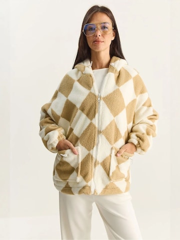 Bianco Lucci Zimní kabát 'Puffer- und Daunenmäntel' – béžová