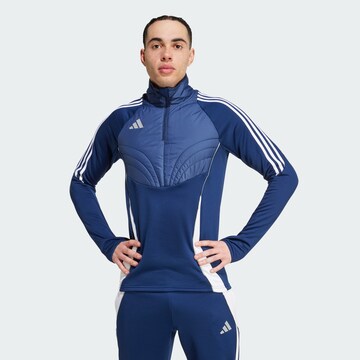 ADIDAS PERFORMANCE - Camisa funcionais 'Tiro 24' em azul: frente