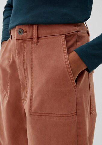 Wide Leg Jean QS en marron