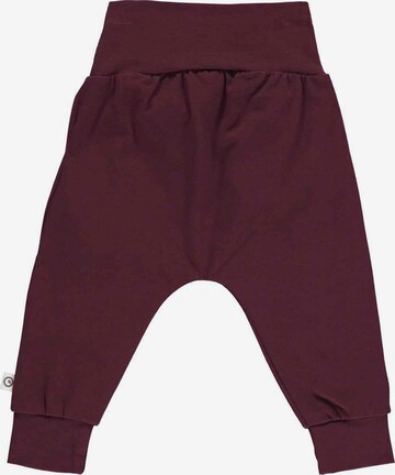 Müsli by GREEN COTTON Tapered Hose 'Cozy Me' in Rot