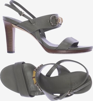 Gucci Sandals & High-Heeled Sandals in 38 in Green: front