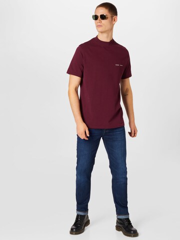 Samsøe Samsøe - Regular Fit Camisa 'Norsbro' em vermelho