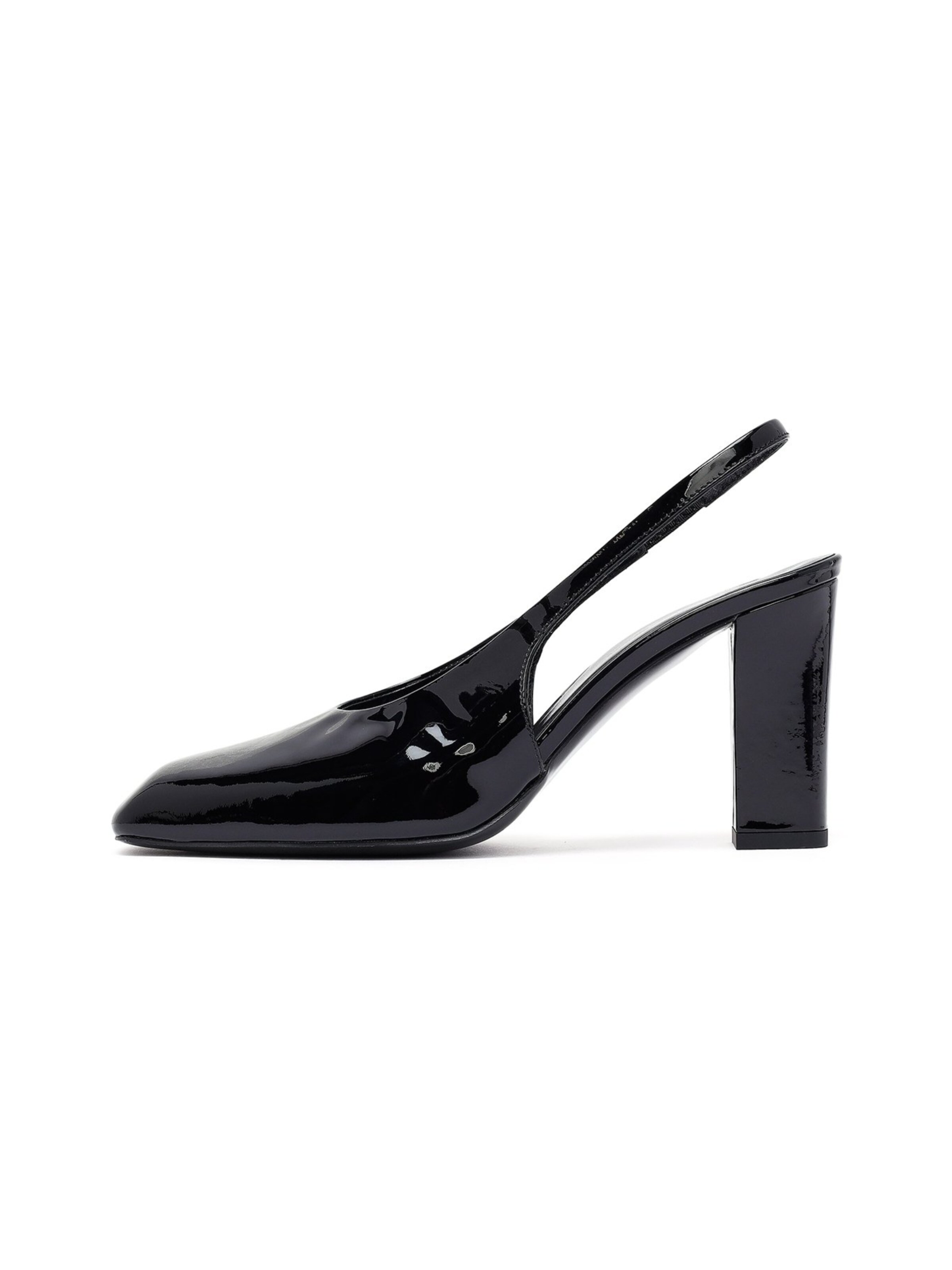 Derimod Slingback Pumps in Black: front