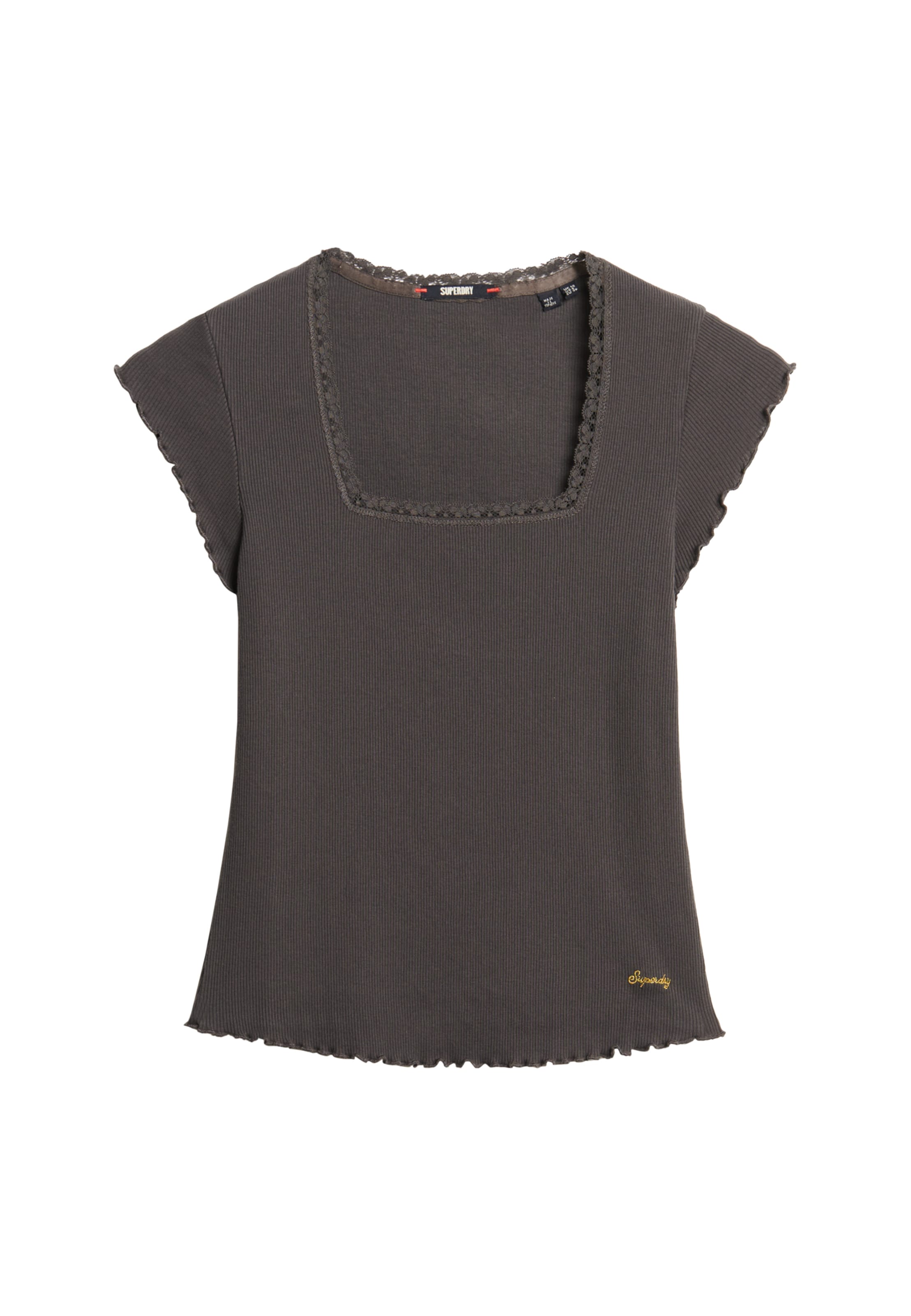 T-shirt 'Essential' Superdry en gris : devant