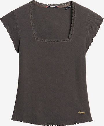 T-shirt 'Essential' Superdry en gris : devant