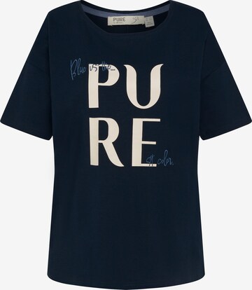 T-shirt oversize Ulla Popken en bleu : devant