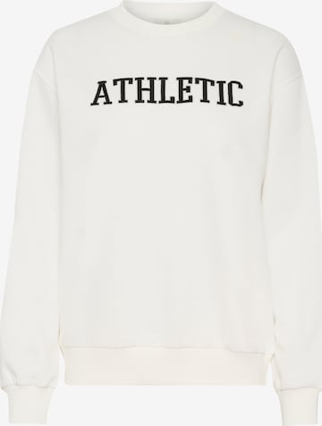 Kaffe Sweatshirt 'Viola' i hvid: forside