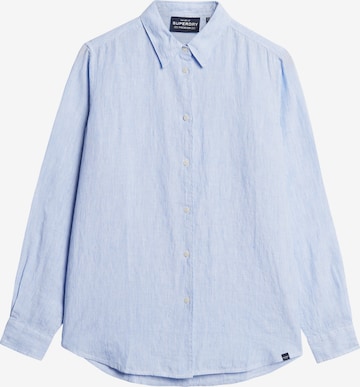 Superdry Blouse in Blauw: voorkant