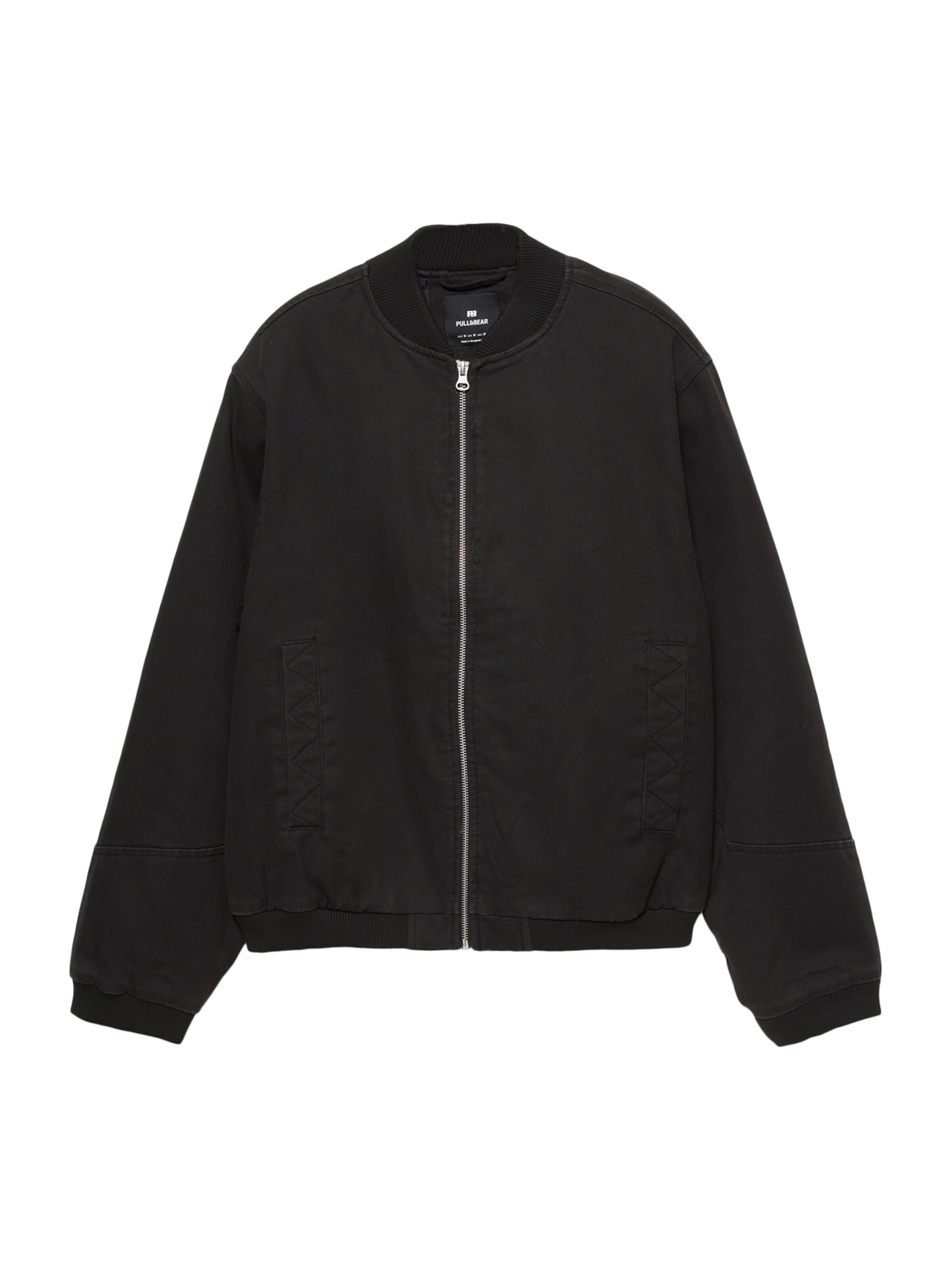Pull&Bear Övergångsjacka i svart: framsida