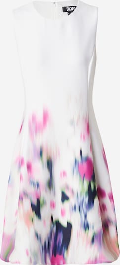 Suknelė 'FIT AND FLARE' iš DKNY, spalva – mėlyna / žalia / tamsiai rožinė / balta, Prekių apžvalga