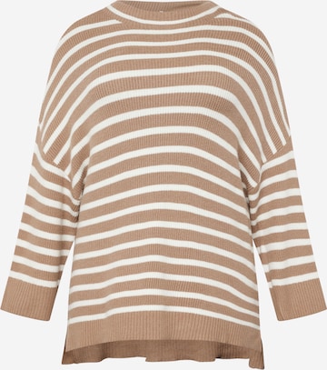 Fransa Curve - Jersey en beige: frente