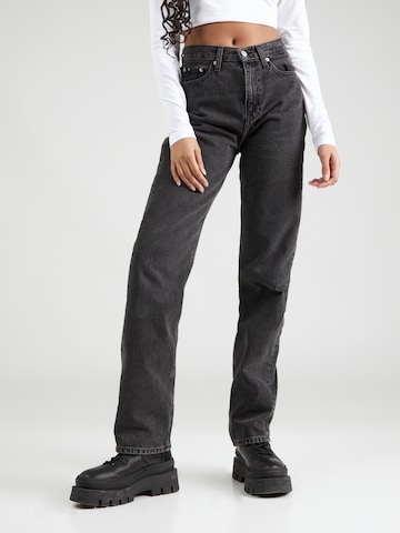 Regular Jeans de la Calvin Klein Jeans pe negru: față