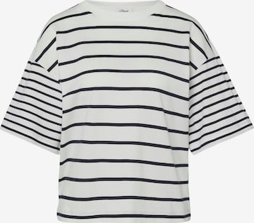 Tricou de la s.Oliver pe alb: față