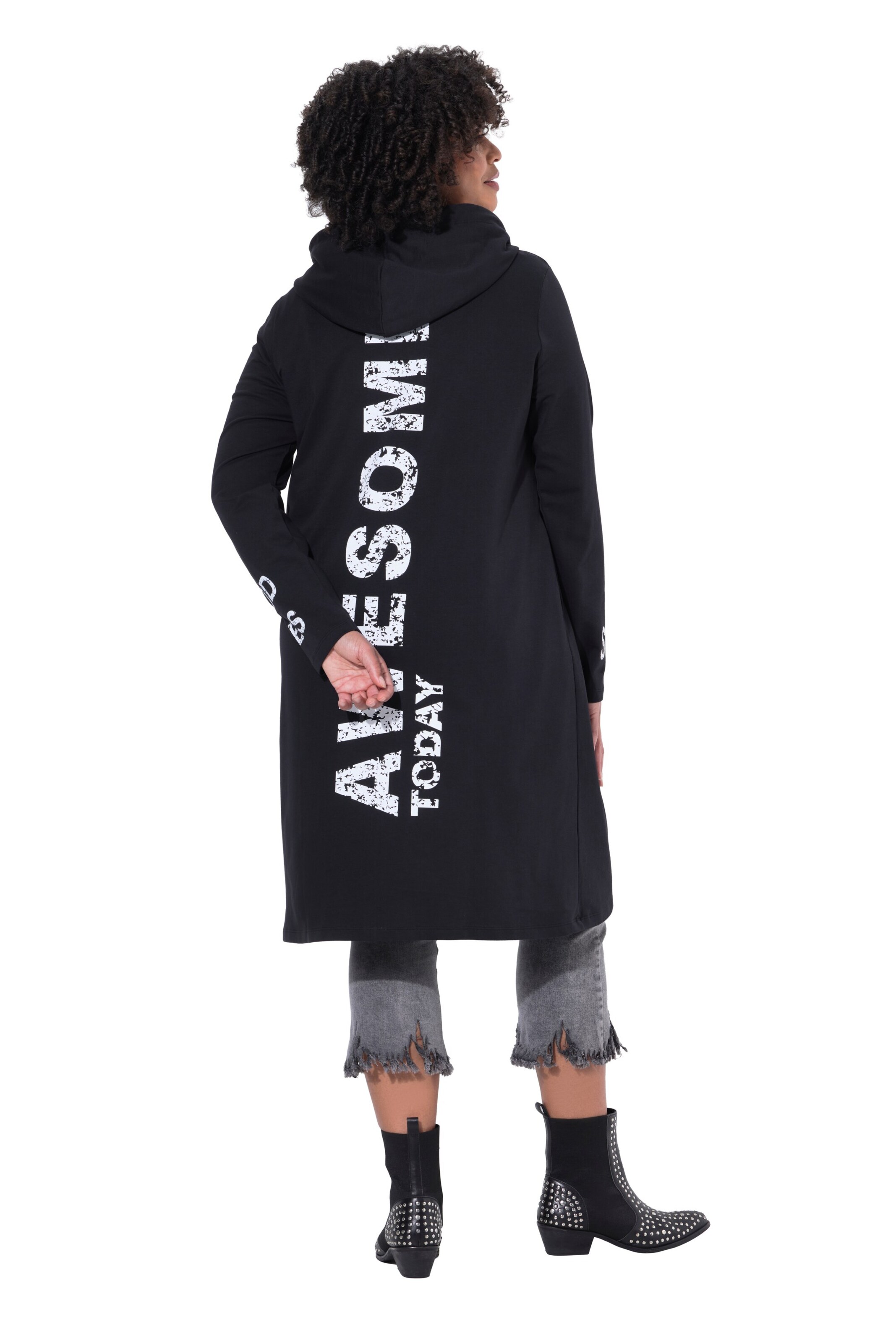 Angel of Style Sweat jacket in Black