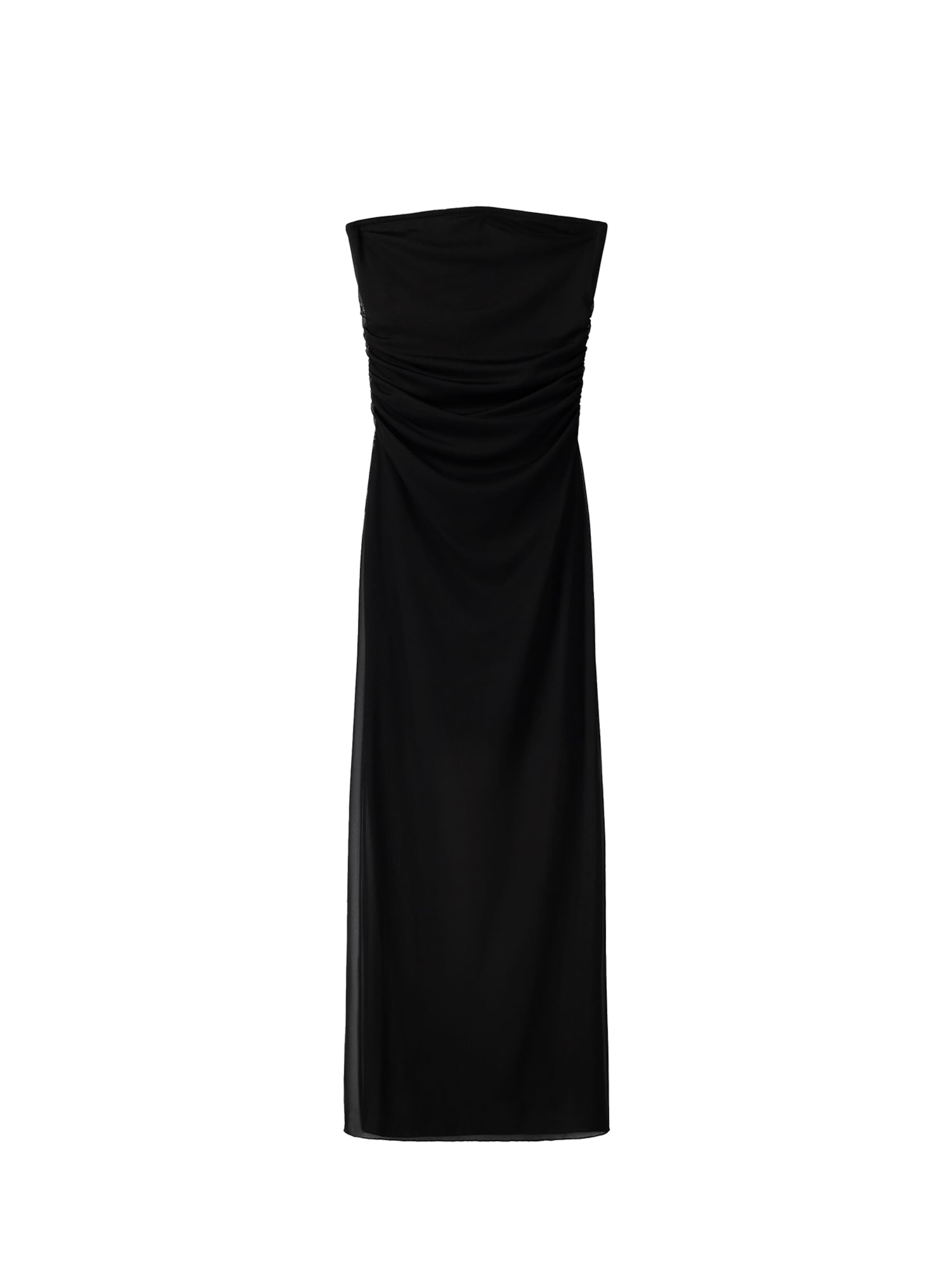 Bershka Рокля в черно: отпред