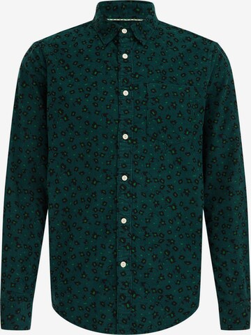 WE Fashion Средняя посадка Рубашка в Зеленый: спереди