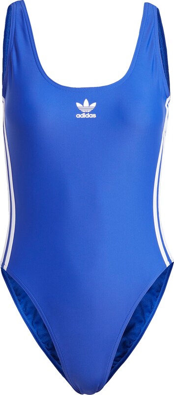 ADIDAS ORIGINALS Bustier Badeanzug 'Adicolor' in Blau ADIDAS ORIGINALS Bustier Badeanzug 'Adicolor' in Blau