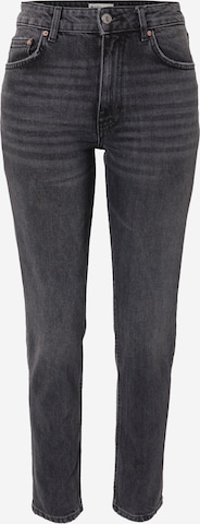 Gina Tricot Slimfit Farkut värissä musta: etupuoli