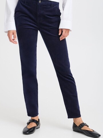 PULZ Jeans Regular Chino 'Sally' in Blauw