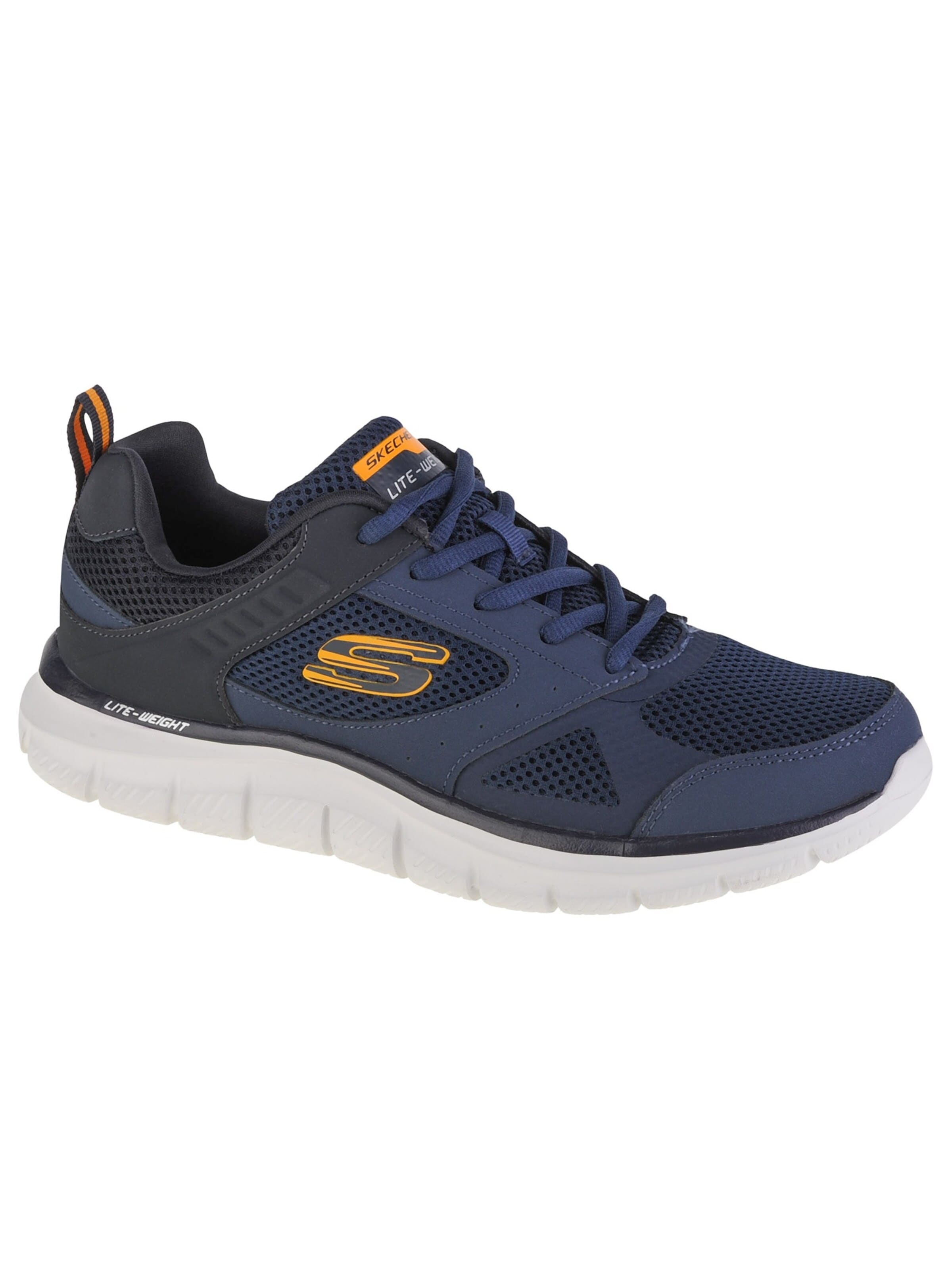 SKECHERS Platform trainers 'Skechers Track-Syntac' in Blue: front