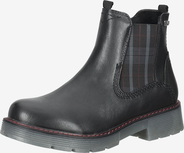 TOM TAILOR Chelsea Boots in Black: front