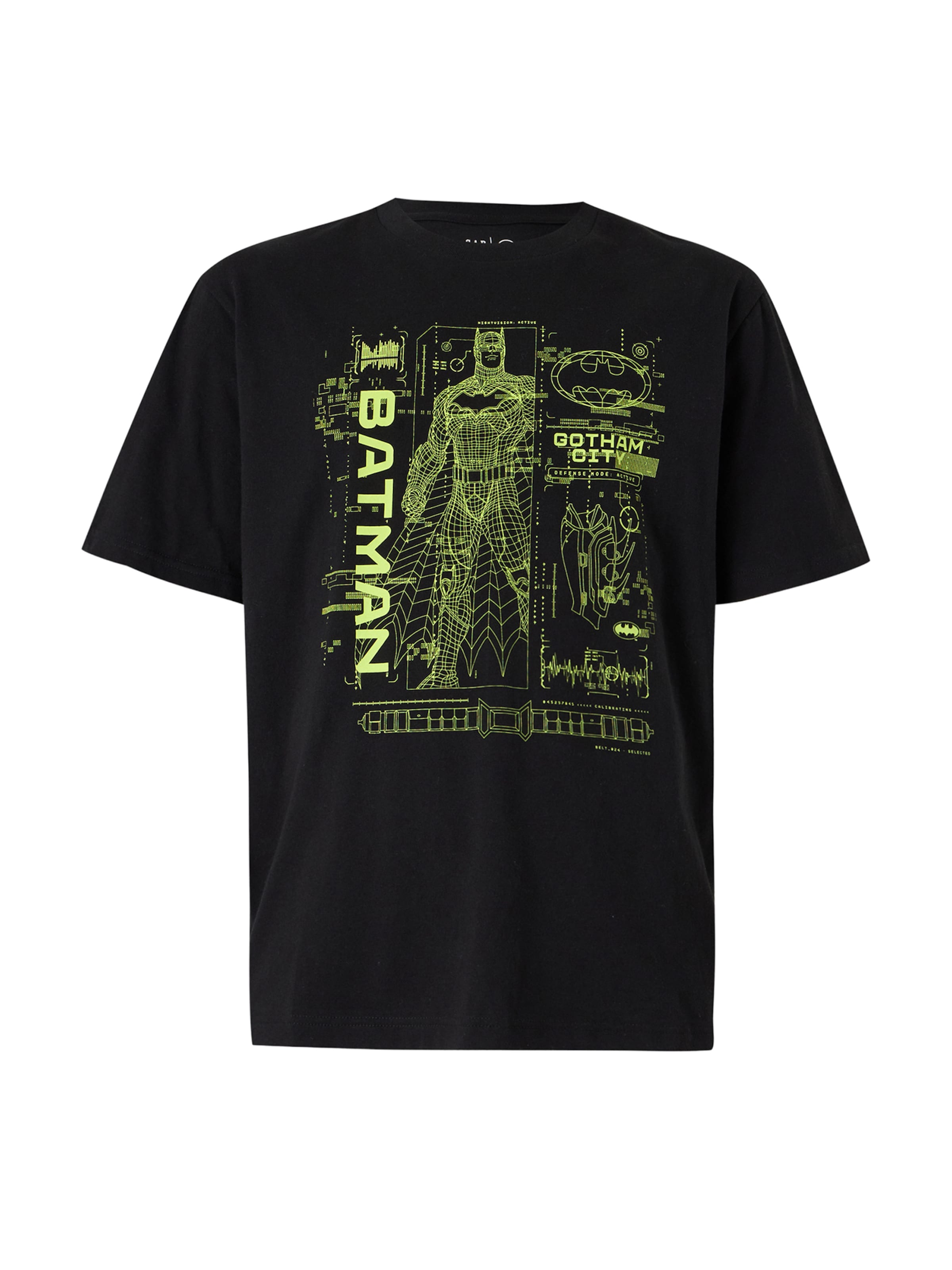 GAP T-shirt 'WB BATMAN' i XS i limette / svart, Produktvy