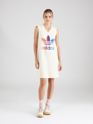 ADIDAS ORIGINALS Kleid 'Adicolor 70S ' in Weiß: predná strana