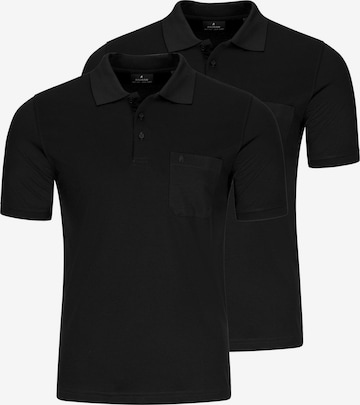 Ragman Shirt 'Basic' in Black: front