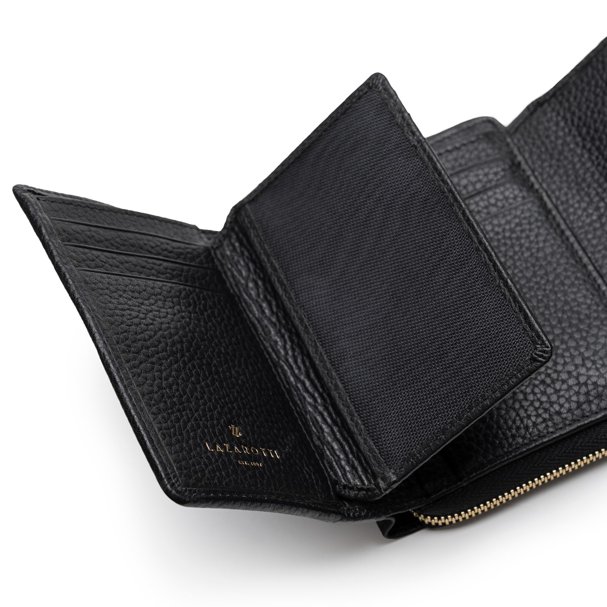 Portamonete 'Bologna' di Lazarotti in nero