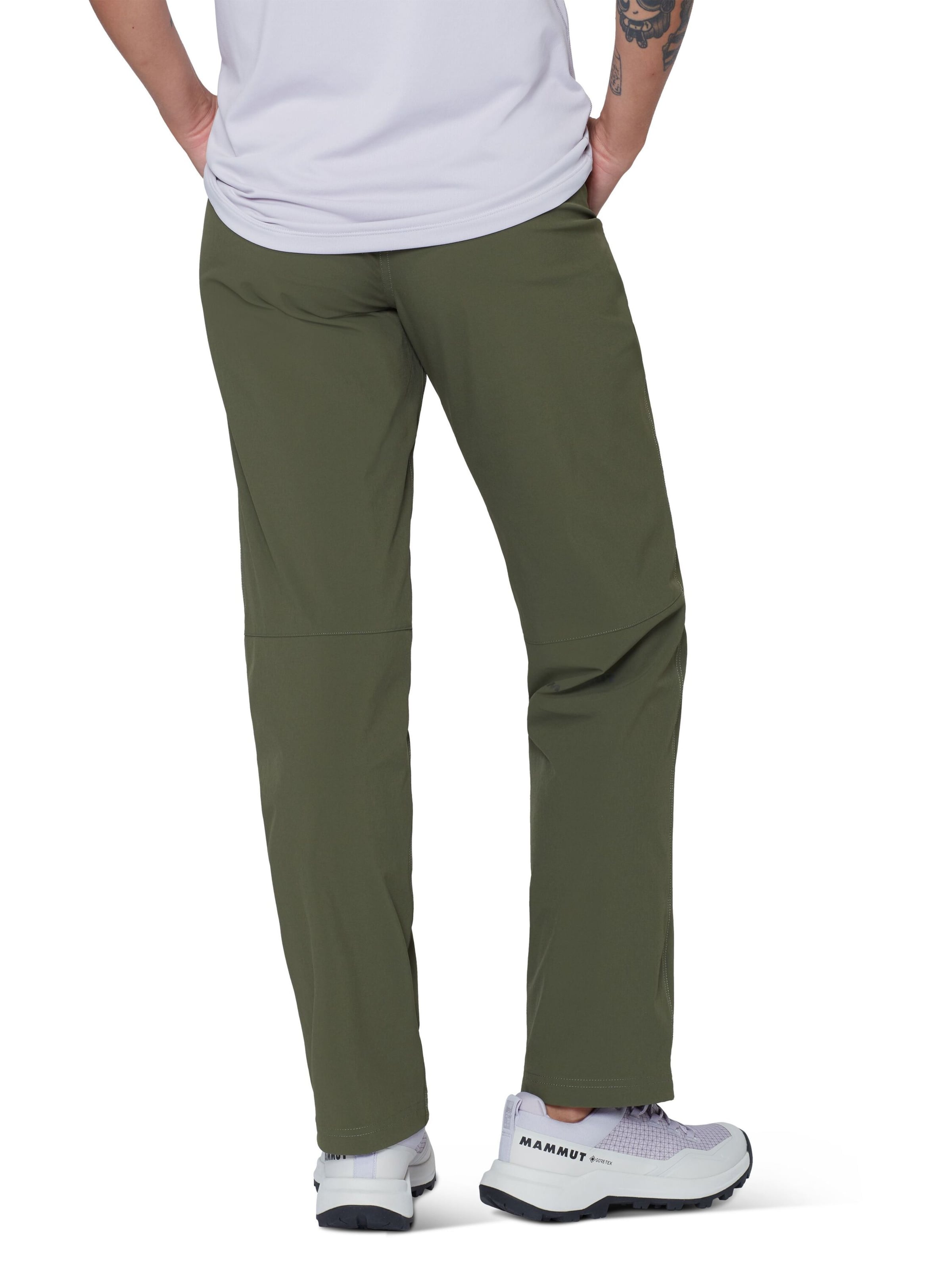 MAMMUT Regular Outdoor Pants in Green